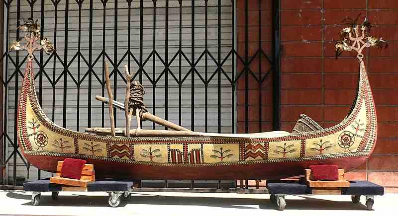 68: Wood Fishing Canoe