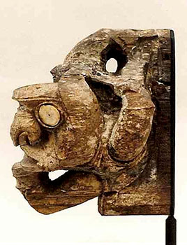 22: Pair of Wood Beam Finials