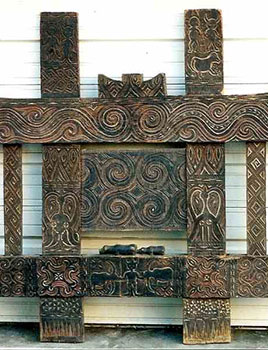 43: Painted Wood Ritual Barrier