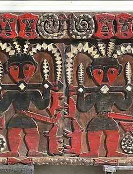 45: Painted Wood Storage Box