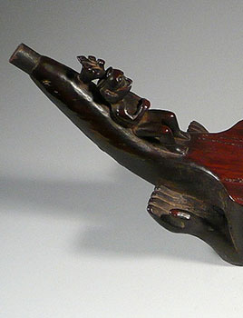 76: Wood Coconut Scraper